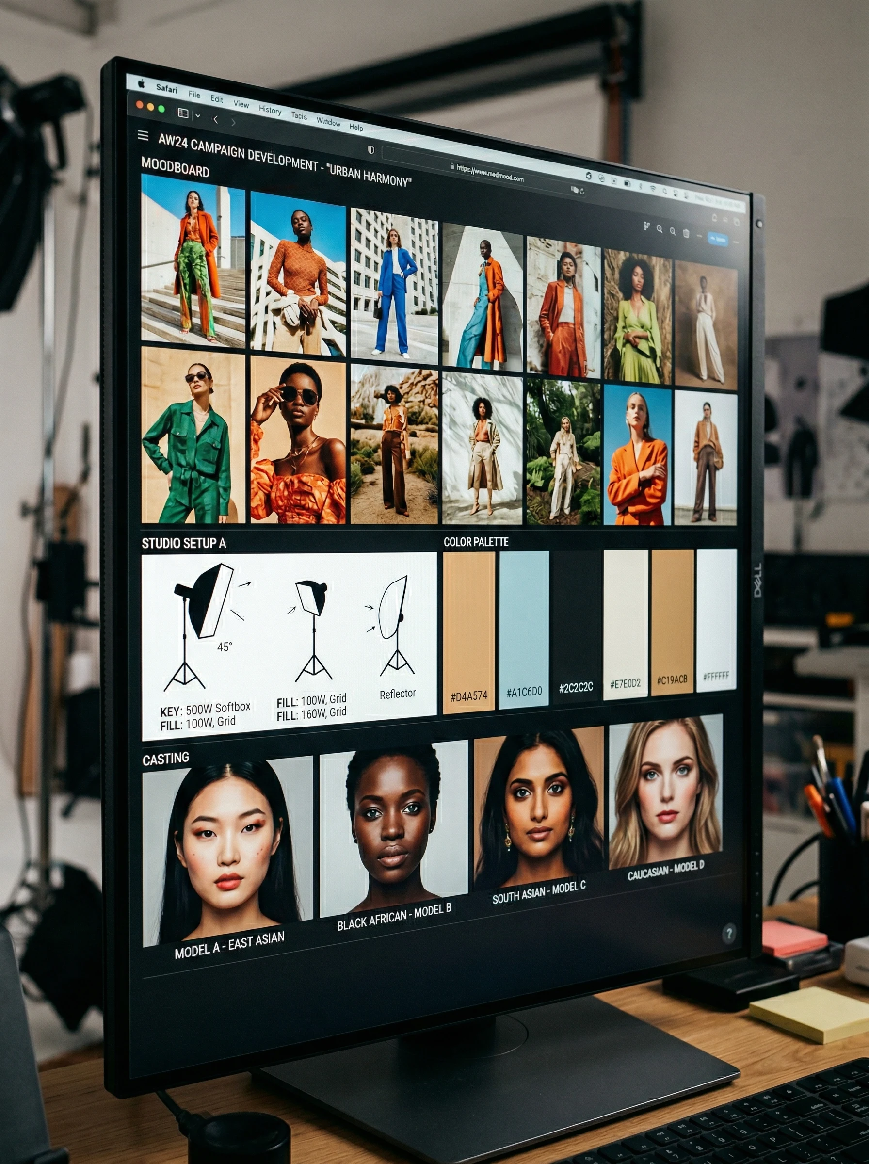 Direction artistique IA NuVoice — campagnes visuelles mode