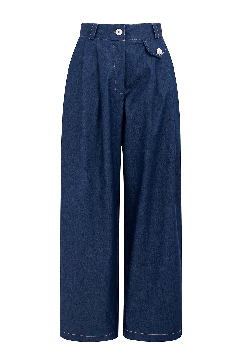 Pantalon indigo : référence Aminia